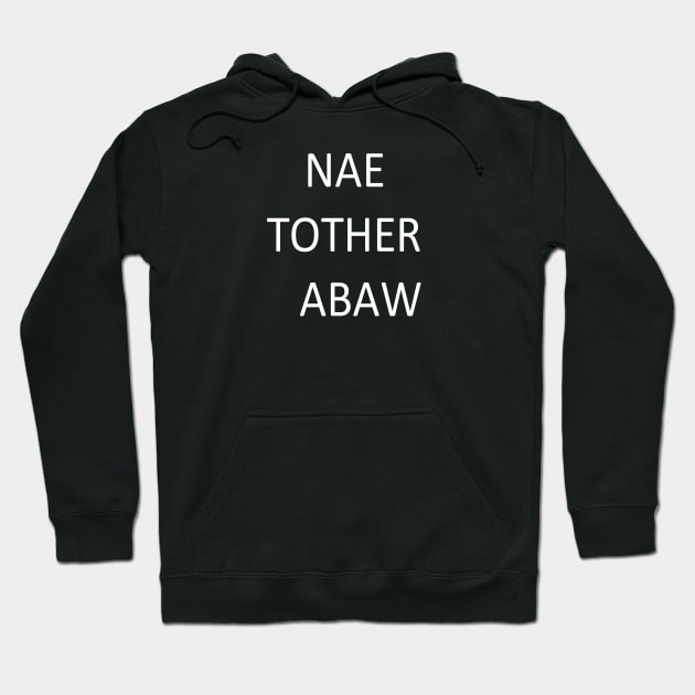 Nae Tother Abaw, transparent Hoodie by kensor